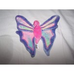 TY Beanie Babies Flitter the Butterfly - Periwinkle and Pink