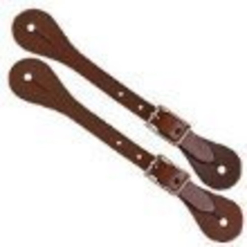 Weaver Spur Strap Mens Dark Latigo Leather Heel Cowboy Boots Horse Tack