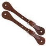 Weaver Spur Strap Mens Dark Latigo Leather Heel Cowboy Boots Horse Tack