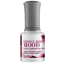 LeChat Perfect Match Mood Gel Polish, Groovy Heat Wave, 0.500 Ounce (MPMG01)