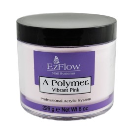 EZ Flow A Polymer Vibrant Pink False Nails, 8 Ounce