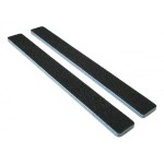 Standard Black 80/80 (Blue Ctr) Square End Nail File 12 Pack