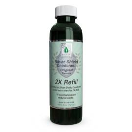 Silver Shield Deodorant 2X Refill - Original Formula | All Natural Colloidal Silver Deodorant | 4 oz. Refill