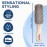 Giorgio GIO2IVY Ivory 6.25 inch Gentle Touch Detangler Hair Brush for Men Women and Kids. Soft Bristles for Sensitive Scalp. Wet and Dry for all Hair Types. Scalp Massager Brush Stimulate Hair Growth