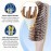 Giorgio GIO2IVY Ivory 6.25 inch Gentle Touch Detangler Hair Brush for Men Women and Kids. Soft Bristles for Sensitive Scalp. Wet and Dry for all Hair Types. Scalp Massager Brush Stimulate Hair Growth