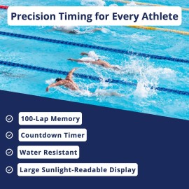 Ultrak 100 Lap Memory Timer, Yellow