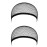 Black Hair Wig Weaving Stretchable Net Mesh Fishnet Elastic Snood Cap-2pcs