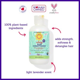 California Baby Calming Hair Conditioner | 100% Plant-Based Kids Conditioner | Rinse-out or Leave in Conditioner | Lavender Scent | 251 mL / 8.5 oz