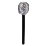 Rhode Island Novelty 10 Inch Glitter Microphone, One per Order