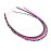 Sexy Sparkles Feather Hair Extension - Pink & Black Mix, Five Real Rooster Feathers Bonded at The Tip, Ranging from 4 to 7 Inches, One Extension, Includes 2 Silicone Micro Beads
