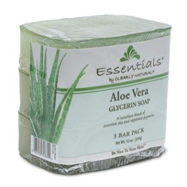Clearly Natural Glycerine Bar Soap, Aloe Vera, 12 oz, 3 Count