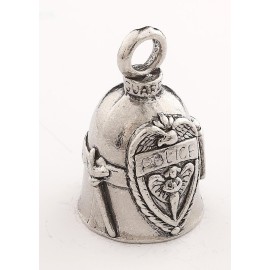 Guardian Bell Police Good Luck Bell w/Keyring & Black Velvet Gift Bag | Motorcycle Bell | Lead-Free Pewter | Good Luck Gift to Friends & Family | Bike Bell | Made in USA
