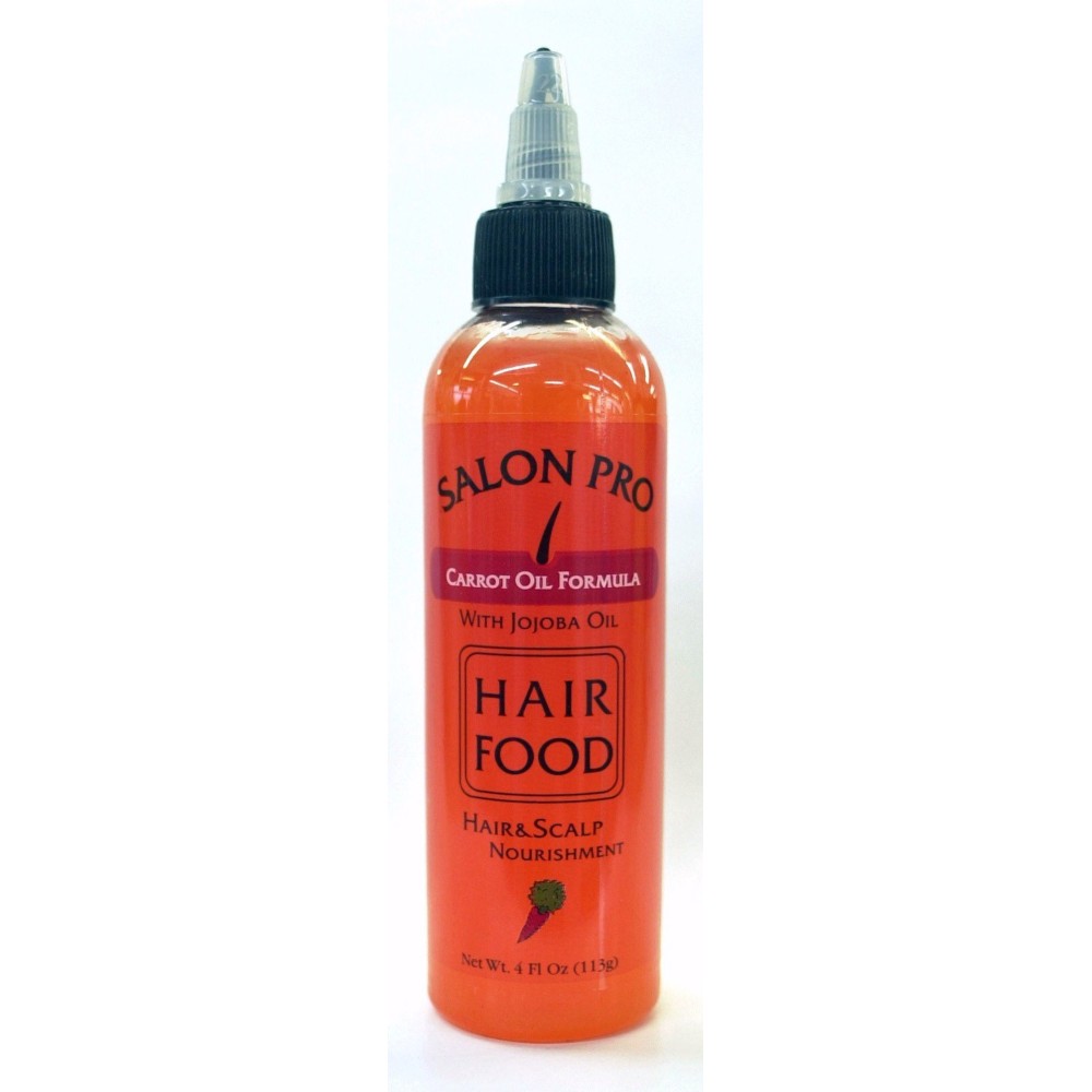 Salon Pro Hair Food Carrot Oil Formula With Jojoba Oil 4 oz