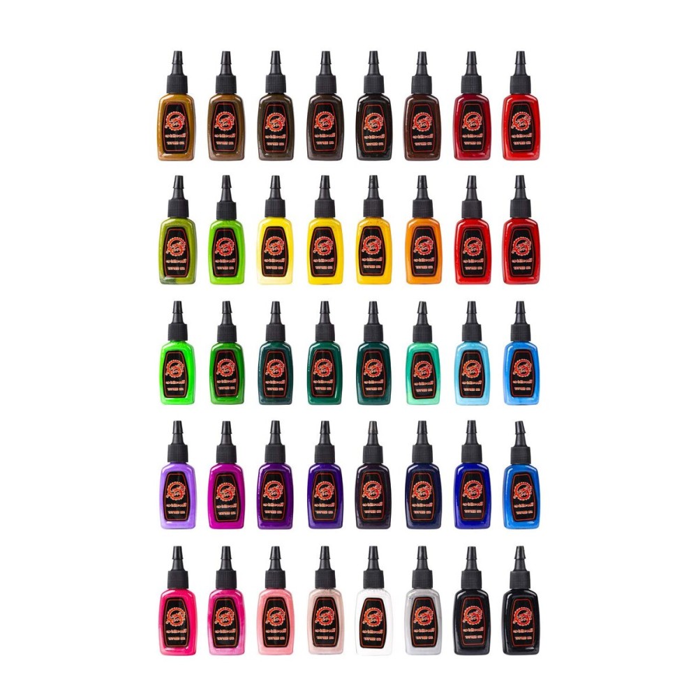 One Tattoo World OTW-A140 Premium Tattoo Ink Set, 40 Color 1/2 oz./15 mL One Tattoo World OTW-A140 Premium Tattoo Ink Set, 40 Color 1/2 oz./15 mL