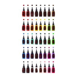 One Tattoo World OTW-A140 Premium Tattoo Ink Set, 40 Color 1/2 oz./15 mL One Tattoo World OTW-A140 Premium Tattoo Ink Set, 40 Color 1/2 oz./15 mL