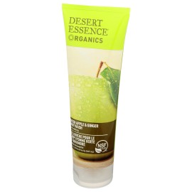 Desert Essence Green Apple & Ginger Body Wash - 8 Fl Ounce - Refreshing - Vitamins A, B & C - Scented - Cleanses & Revitalizes - Yucca Cactus - No Parabens