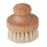 Redecker Natural Pig Bristle Round Face Brush with Oiled Beechwood Handle, 2-Inches