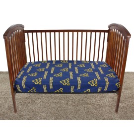 College Covers West Virginia Mountaineers Pair of Fitted Crib Sheets, 28 x 52 x 6, Team Color