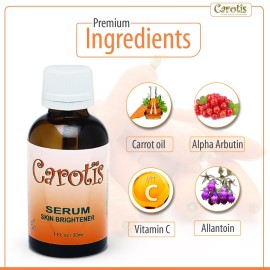 CAROTS Brightening Serum 1oz - Formulated to Fade Brown Spots, with Alpha Arbutin Complex and Beta Carotene CAROTS Brightening Serum 1oz - Formulated to Fade Brown Spots, with Alpha Arbutin Complex and Beta Carotene