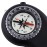 Skywalker 3-in-1 Compass with Built-in Flashlight and Lanyard (Black)