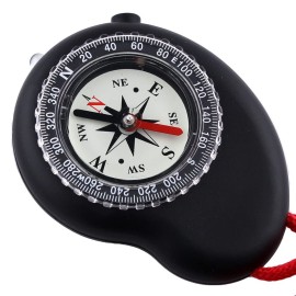 Skywalker 3-in-1 Compass with Built-in Flashlight and Lanyard (Black)