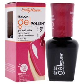 Sally Hansen Salon Pro Gel Nail Polish Lacquer, Back to the Fuchsia, 0.24 Fl. Oz.