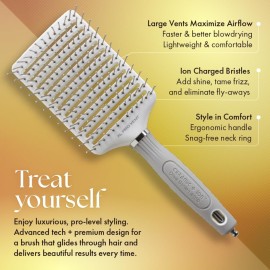 Olivia Garden Ceramic + Ion XL Pro Paddle Hair Brush, Vent (CIXL-PROVNT)