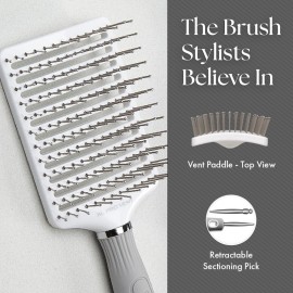Olivia Garden Ceramic + Ion XL Pro Paddle Hair Brush, Vent (CIXL-PROVNT)