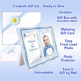 Expressly Yours! Photo Expressions Baby Blessing Dedication Picture Frame Gift Blessings on Your Dedication - Boy