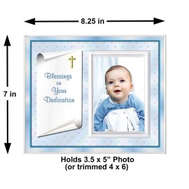 Expressly Yours! Photo Expressions Baby Blessing Dedication Picture Frame Gift Blessings on Your Dedication - Boy