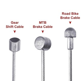 Universal Bicycle Brake Cable Kit for Bicycle Mountain Road Bike Repair (Blue,9.8ft)