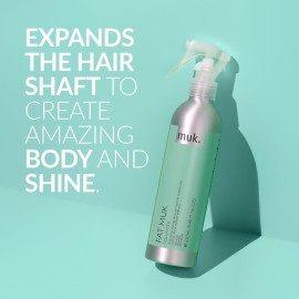 MUK. Fat Volumiser - Hair Volumizer Weightless Thickening volumizer Fine Hair, Adds Shine, Strength & Body. Ideal for Styling & Root Lift, 250ml MUK. Fat Volumiser - Hair Volumizer Weightless Thickening volumizer Fine Hair, Adds Shine, Strength & Body. Ideal for Styling & Root Lift, 250ml