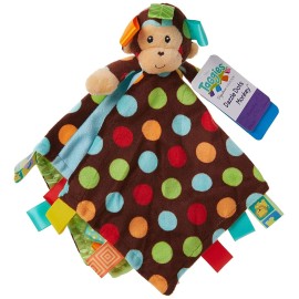 Mary Meyer Taggies Dazzle Dots Character Blanket, Monkey