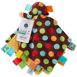 Mary Meyer Taggies Dazzle Dots Character Blanket, Monkey