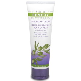 Medline Remedy Unscented Olivamine Skin Repair Cream, 4 Fluid Ounce