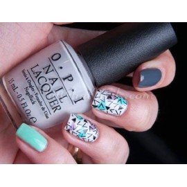 PUEEN Nail Art Stamp Collection Set 25F - NEW Unique Set of 25 Nailart Polish Stamping Manicure Image Plates Accessories Kit (Totaling 150 Images) - New Batch with Display & Storage Case-BH000019