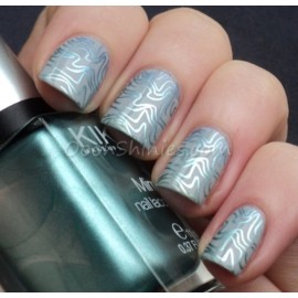 PUEEN Nail Art Stamp Collection Set 25F - NEW Unique Set of 25 Nailart Polish Stamping Manicure Image Plates Accessories Kit (Totaling 150 Images) - New Batch with Display & Storage Case-BH000019