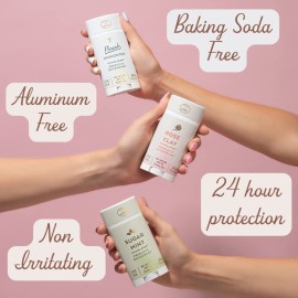 Honestly pHresh Prebiotic Natural Deodorant for Women - Aluminum & Baking Soda Free with 24 Hour Odor Protection. Clean Vegan Deodorant for Sensitive Skin. Made In USA - Sugar Mint Scent, 2.5 oz