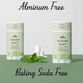 Honestly pHresh Prebiotic Natural Deodorant for Women - Aluminum & Baking Soda Free with 24 Hour Odor Protection. Clean Vegan Deodorant for Sensitive Skin. Made In USA - Sugar Mint Scent, 2.5 oz