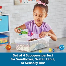 Learning Resources Handy Scoopers - Sensory Bin Sand Toys, Fine Motor, Montessori for Kids, Plastic Tweezers, Therapy Games for Toddler, Homeschool Preschool Supplies, Gifts for Boys and Girls Learning Resources Handy Scoopers - Sensory Bin Sand Toys, Fine Motor, Montessori for Kids, Plastic Tweezers, Therapy Games for Toddler, Homeschool Preschool Supplies, Gifts for Boys and Girls