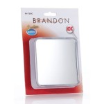 Brandon Femme 10x Square Suction Mirror, 4 Inches
