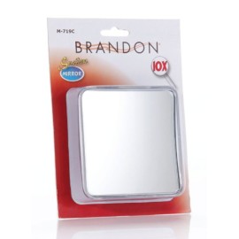 Brandon Femme 10x Square Suction Mirror, 4 Inches