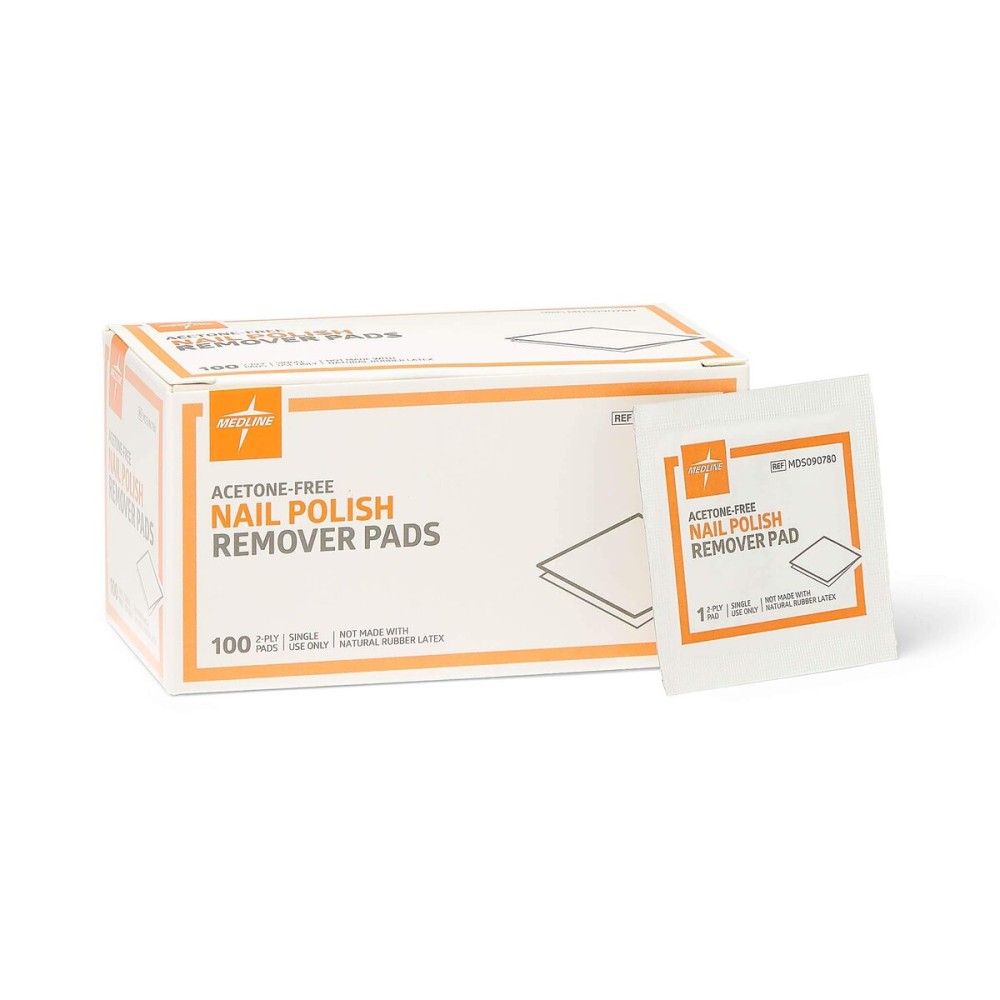 Medline Pad, Remover, Nail Polish (Pack of 100) Medline Pad, Remover, Nail Polish (Pack of 100)