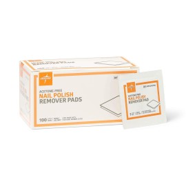 Medline Pad, Remover, Nail Polish (Pack of 100)