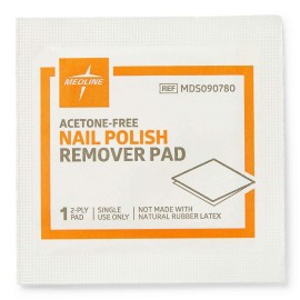 Medline Pad, Remover, Nail Polish (Pack of 100) Medline Pad, Remover, Nail Polish (Pack of 100)