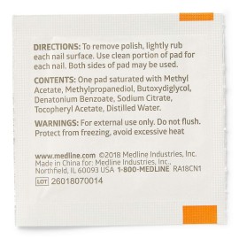 Medline Pad, Remover, Nail Polish (Pack of 100) Medline Pad, Remover, Nail Polish (Pack of 100)