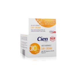 Cien Anti-Wrinkle Anti-Age Day Cream with Q10 and Vitamin E with UV Filter 50 ml