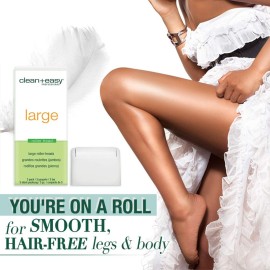 Clean + Easy Large Wax Roller Heads for Roll On Wax Refill, Easy Application on Legs & Body, Fits Roll On Wax Cartridge, Disposable Waxing Heads for At-Home Hair Removal, 3 Count (1 Pack) Clean + Easy Large Wax Roller Heads for Roll On Wax Refill, Easy Application on Legs & Body, Fits Roll On Wax Cartridge, Disposable Waxing Heads for At-Home Hair Removal, 3 Count (1 Pack)