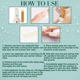 Clean + Easy Large Wax Roller Heads for Roll On Wax Refill, Easy Application on Legs & Body, Fits Roll On Wax Cartridge, Disposable Waxing Heads for At-Home Hair Removal, 3 Count (1 Pack) Clean + Easy Large Wax Roller Heads for Roll On Wax Refill, Easy Application on Legs & Body, Fits Roll On Wax Cartridge, Disposable Waxing Heads for At-Home Hair Removal, 3 Count (1 Pack)