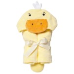 Elegant Baby Best Bath Gift - Cotton Towel Wrap, Soft Yellow Ducky